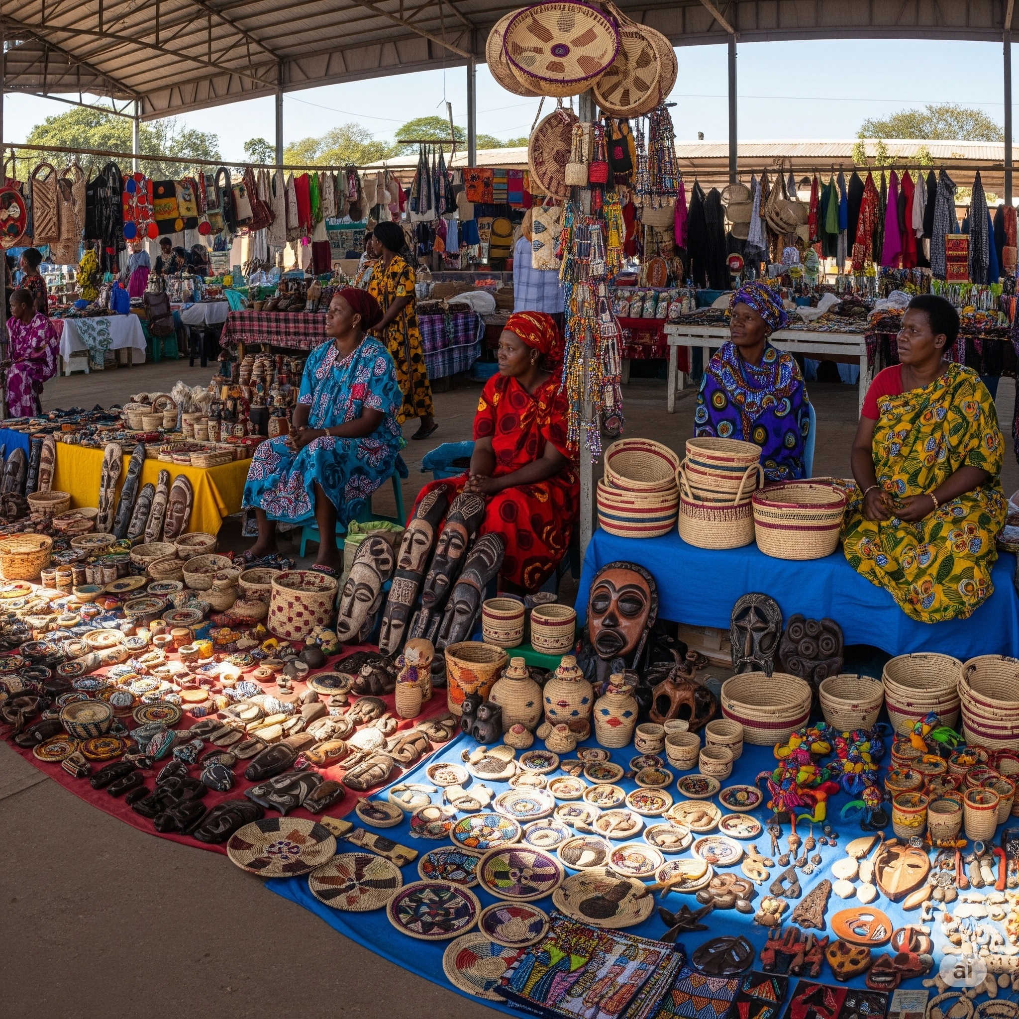 Marché artisanal traditionnel